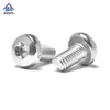 SS304 SS316 ขนาดนิ้ว Torx Pan Head สกรูเครื่องป้องกันการโจรกรรม