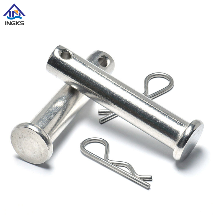 สแตนเลสสตีลล็อคพินหัว Clevis Pin มีรู