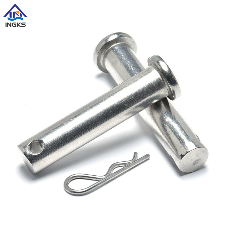 สแตนเลสสตีลล็อคพินหัว Clevis Pin มีรู