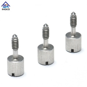 สแตนเลส 304 Slotted Thumb Knurled ชีสหัว Captive Screw