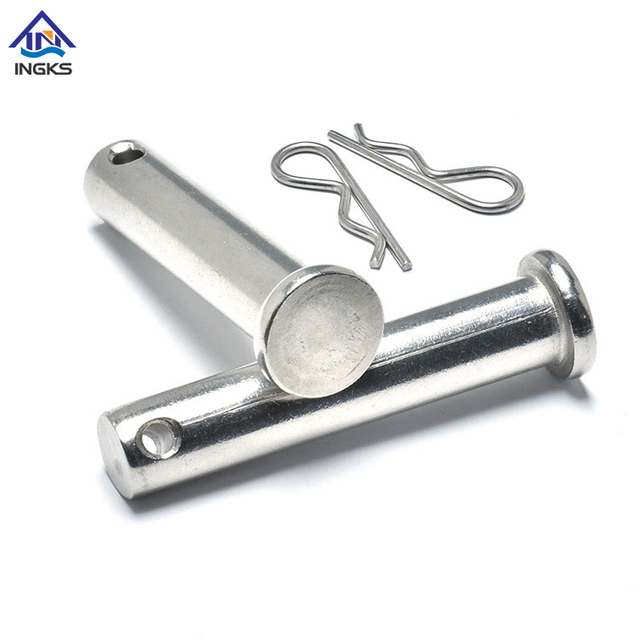 สแตนเลสสตีลล็อคพินหัว Clevis Pin มีรู