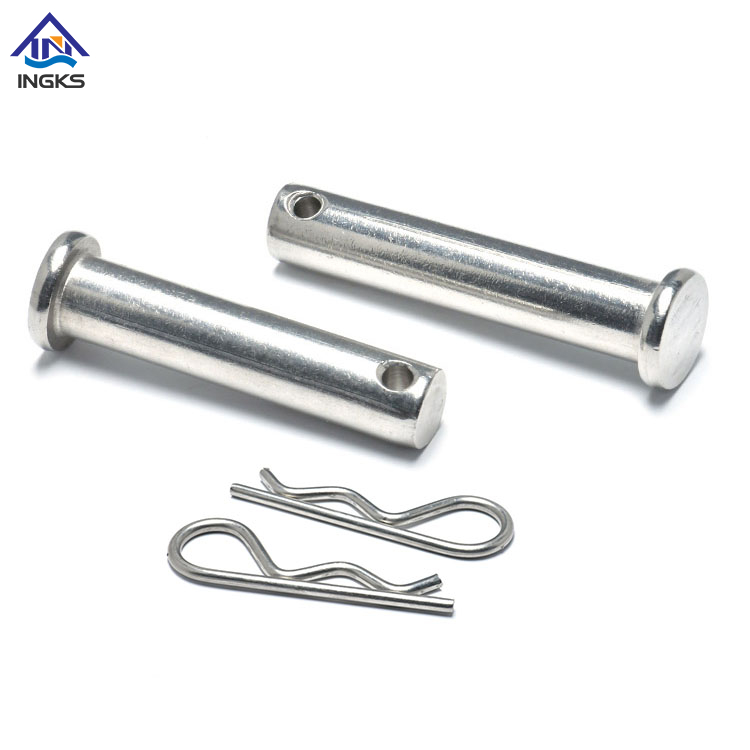 สแตนเลสสตีลล็อคพินหัว Clevis Pin มีรู