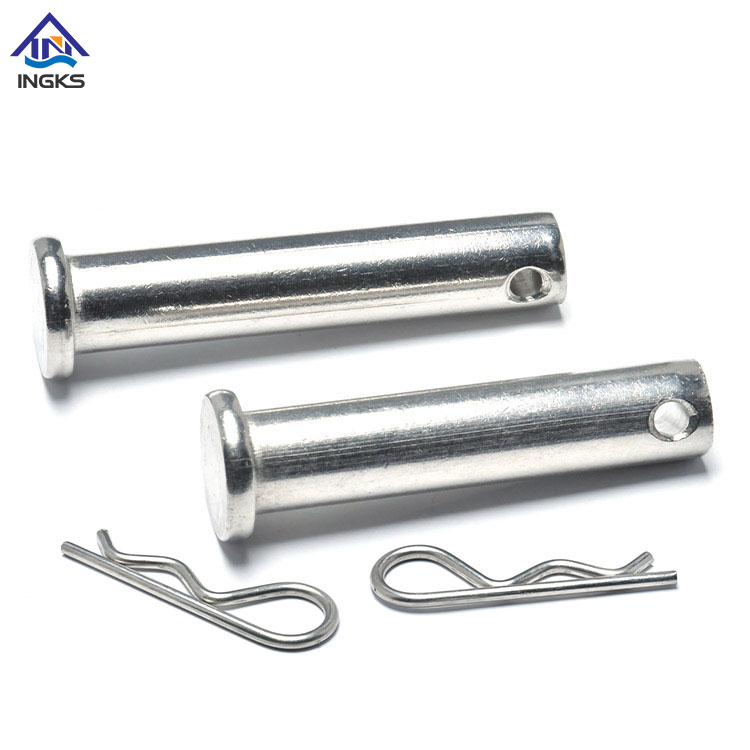 สแตนเลสสตีลล็อคพินหัว Clevis Pin มีรู