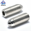 สแตนเลสสตีลสปริงโหลดพินสกรู Hex Socket Ball Spring Plunger