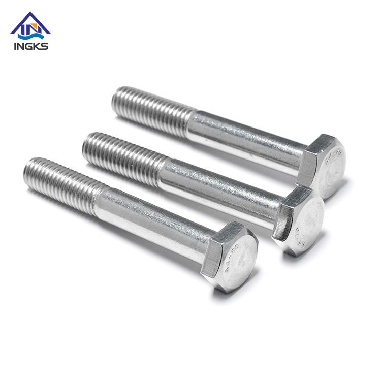 เหล็กกล้าไร้สนิมคาร์บอน DIN931 / DIN 933Hex Head Bolt Half Thread 