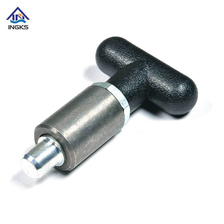  IKS431 สแตนเลสเหล็กคาร์บอน T Handle Pull Knob Indexing Plunger