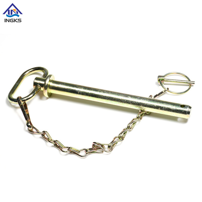  Q ด้ามจับ Clevis Pin หน้าแปลนมีรูที่ส่วนท้าย