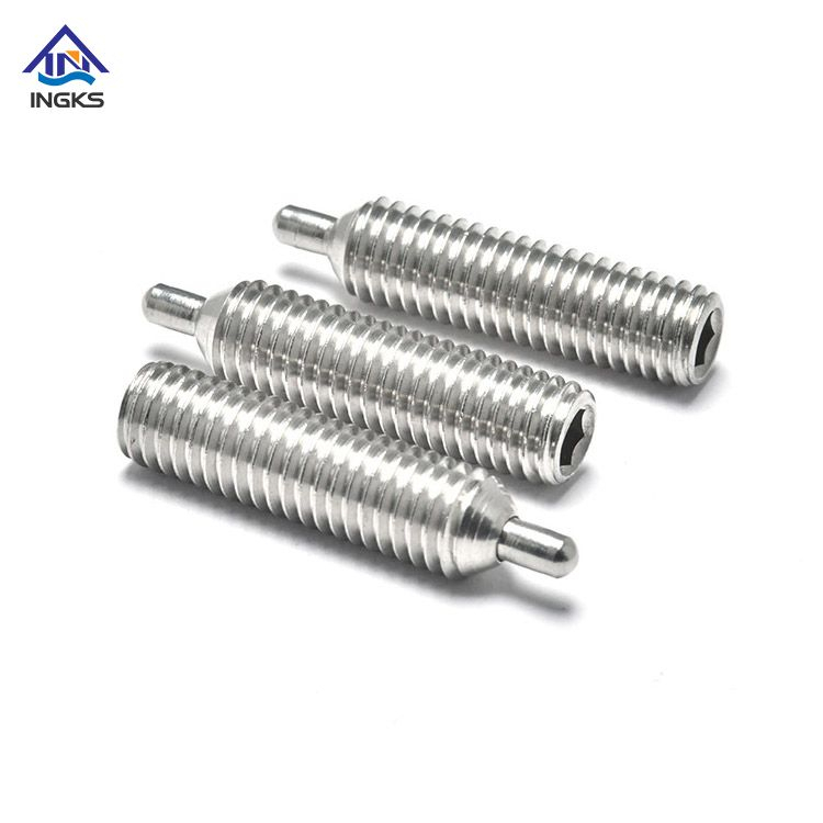 ลูกสูบสเตนเลสสตีล Hex Socket Spring Ball Point Screw