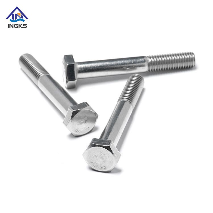 เหล็กกล้าไร้สนิมคาร์บอน DIN931 / DIN 933Hex Head Bolt Half Thread 