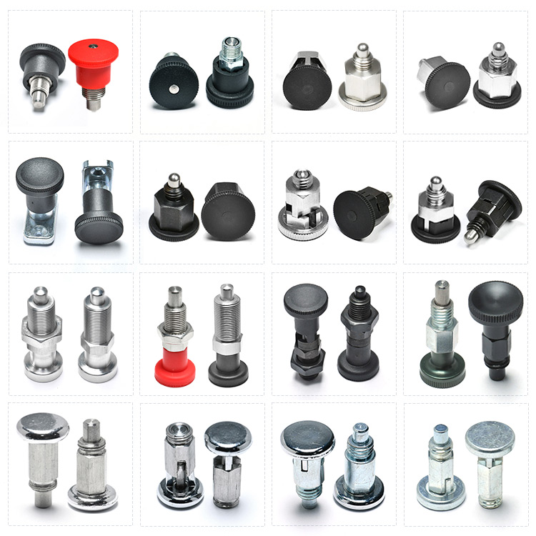 IKS431 โรงงานสนับสนุนสแตนเลสเหล็กคาร์บอน T Handle Pull KNOB Indexing Plunger