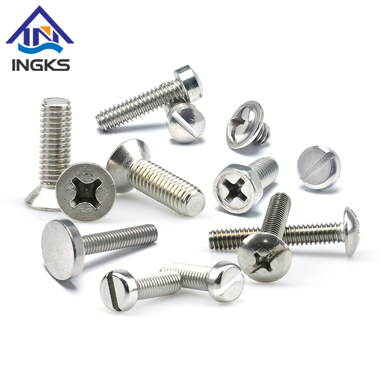 Phillips Slotted ซ็อกเก็ตหกเหลี่ยมปุ่มแพนชีส Csk Head Bolt Nut Washer