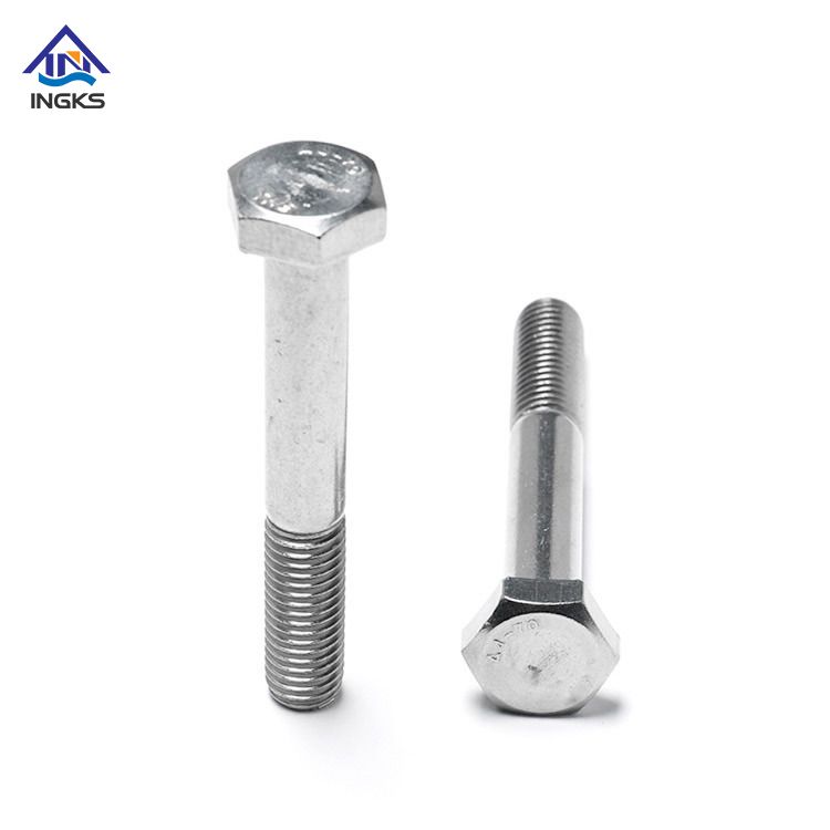 เหล็กกล้าไร้สนิมคาร์บอน DIN931 / DIN 933Hex Head Bolt Half Thread 