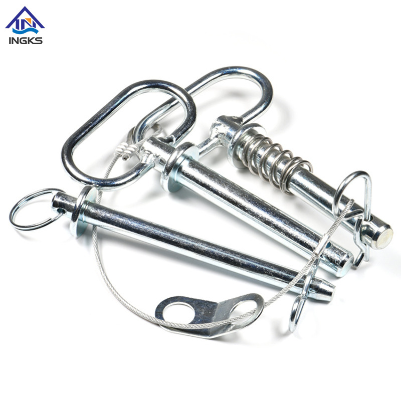  Q ด้ามจับ Clevis Pin หน้าแปลนมีรูที่ส่วนท้าย