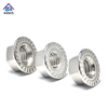 DIN6923 M5-M20 Hex Nut สแตนเลส 304 316 Hex Flange Nut Self-Locking Serrated