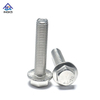 สแตนเลส 304 316 DIN 6921 หน้าแปลนหกเหลี่ยม Bolt Hex Washer Head 