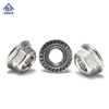 DIN6923 M5-M20 Hex Nut สแตนเลส 304 316 Hex Flange Nut Self-Locking Serrated