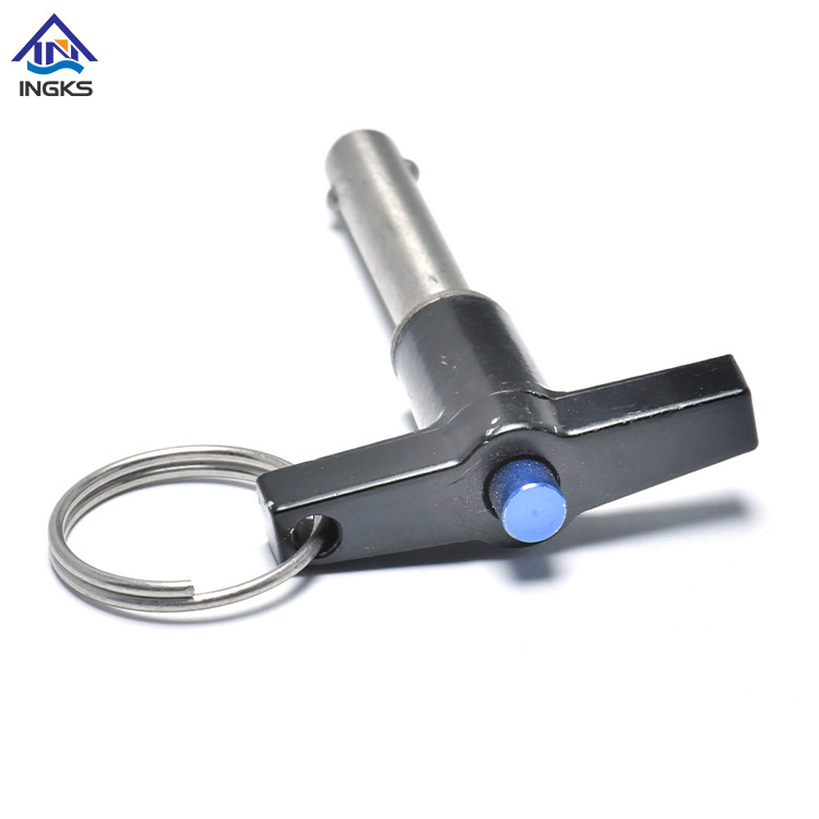 หัวด้วยปุ่มวงแหวนที่จับได้อย่างรวดเร็ว Rlease Ball Lock Pin