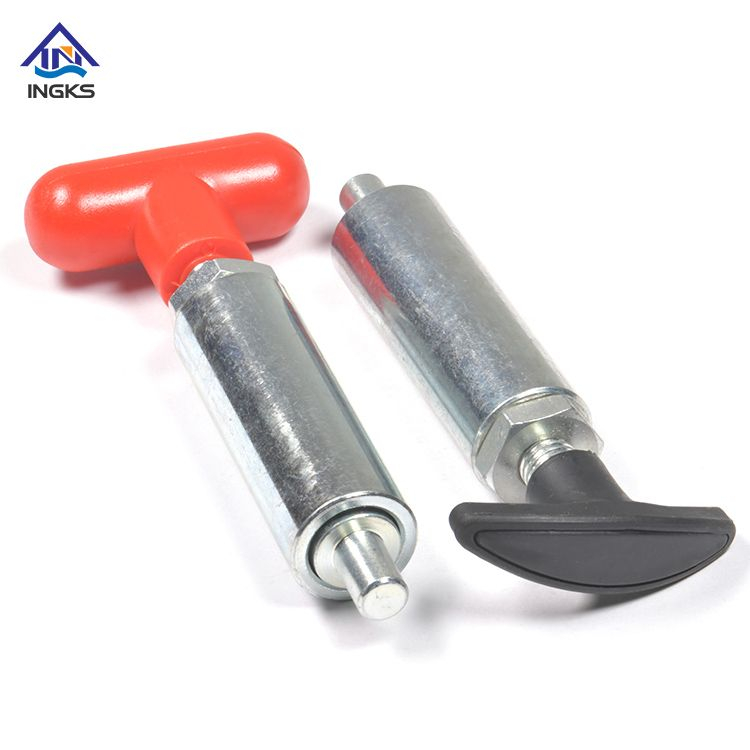  IKS431 สแตนเลสเหล็กคาร์บอน T Handle Pull Knob Indexing Plunger