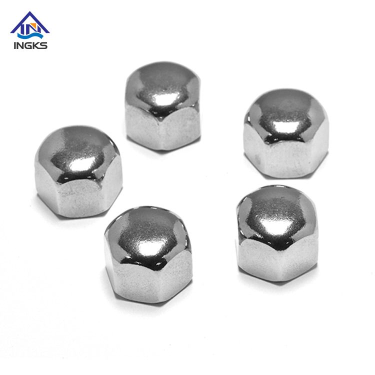 หกเหลี่ยม Domed Cap Nuts DIN 1587 สแตนเลส 304/316 ธรรมดาในเมตริกด้าย M3-M36/IFI ด้าย #10-3/4'