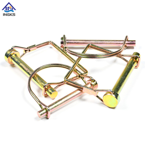 หมุดล็อคกลมเหล็ก D Type สังกะสี สีเหลือง