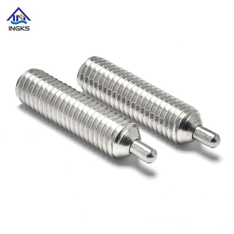 ลูกสูบสเตนเลสสตีล Hex Socket Spring Ball Point Screw