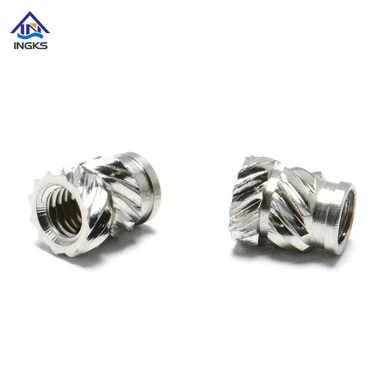 SS304 / SS316 สแตนเลสสตีล Double Twill Knurled Insert Nuts