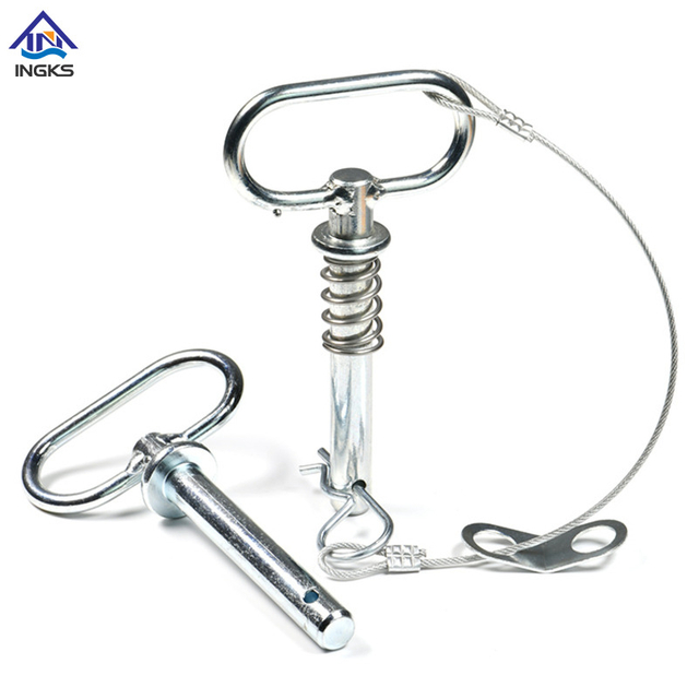  Q ด้ามจับ Clevis Pin หน้าแปลนมีรูที่ส่วนท้าย